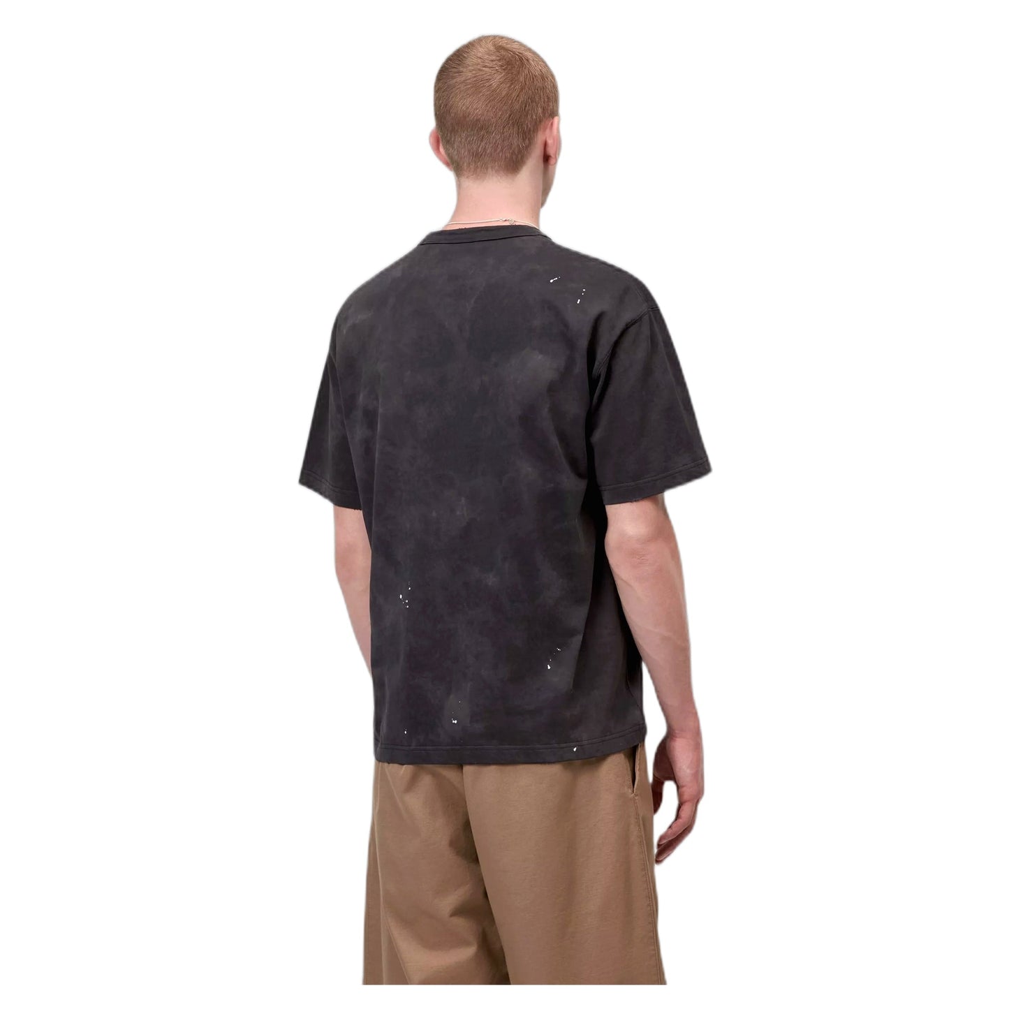 T-Shirt Carhartt Wip S/S Painter T-Shirt - Black destroy wash, splatter