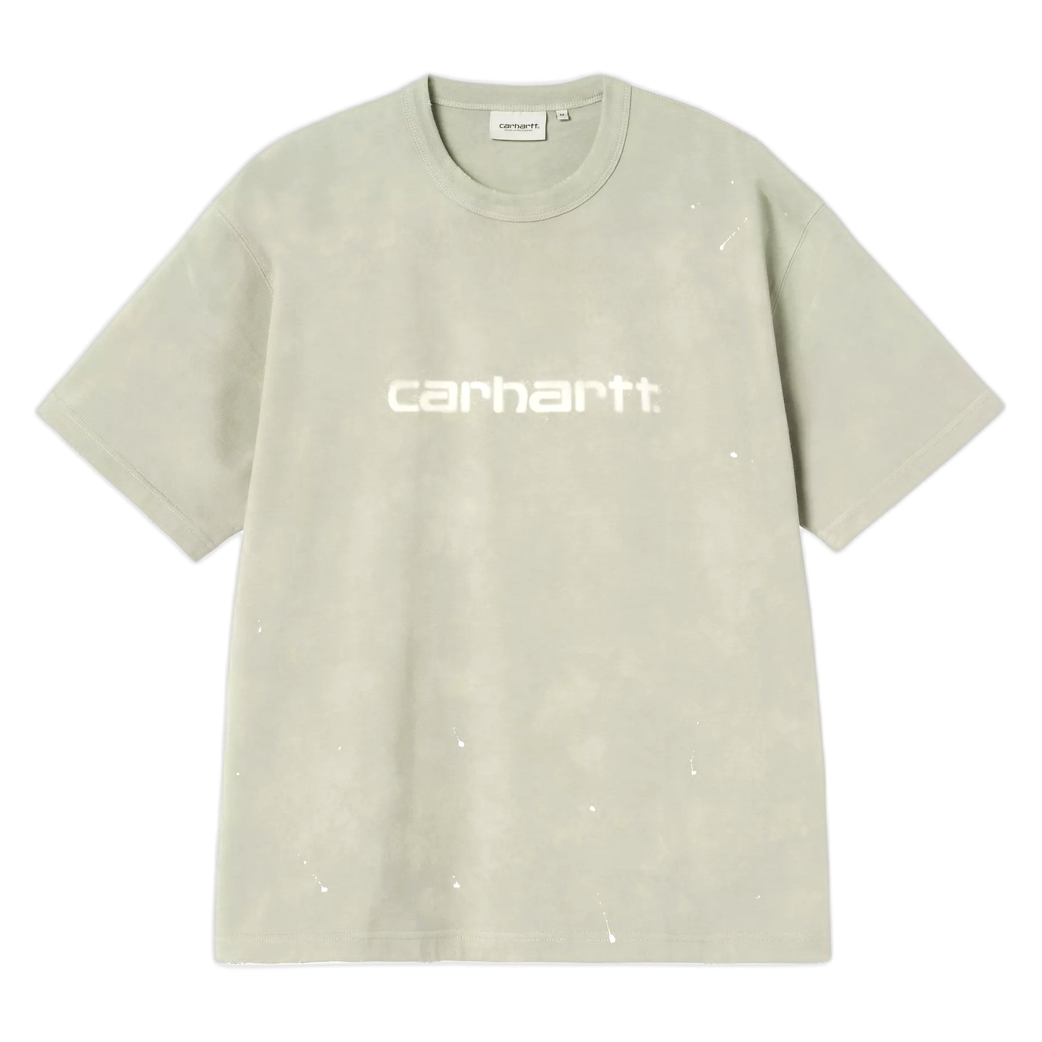 T-Shirt Carhartt Wip S/S Painter T-Shirt - Green destroy wash, splatter - T-Shirt di Carhartt Wip | Francis Concept