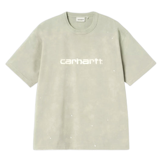 T-Shirt Carhartt Wip S/S Painter T-Shirt - Green destroy wash, splatter