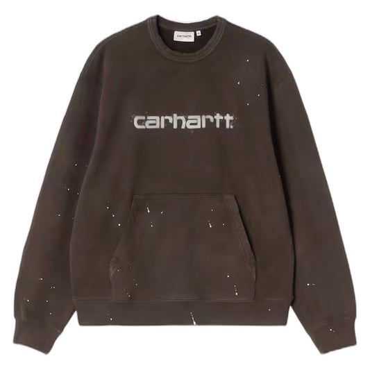 T-Shirt Carhartt Wip S/S Painter T-Shirt - Tobacco destroy wash, splatter