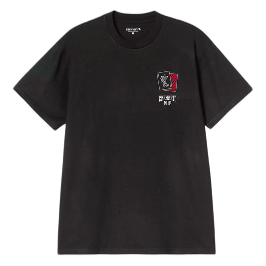 T-Shirt Carhartt Wip S/S Playing Cards T-Shirt - Black-Francis Concept