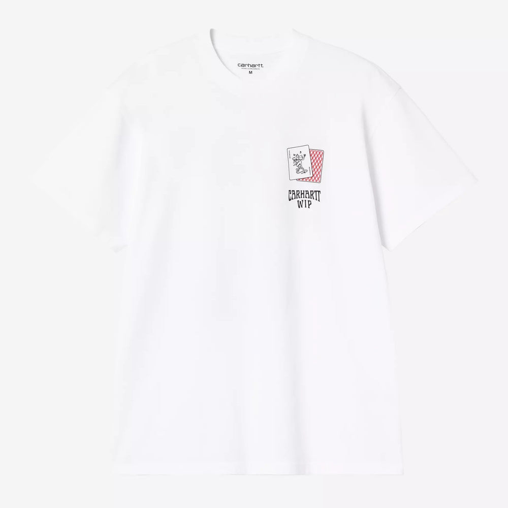 T-Shirt Carhartt Wip S/S Playing Cards T-Shirt - White-Francis Concept