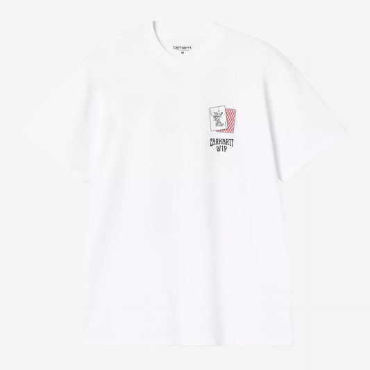 T-Shirt Carhartt Wip S/S Playing Cards T-Shirt - White-Francis Concept