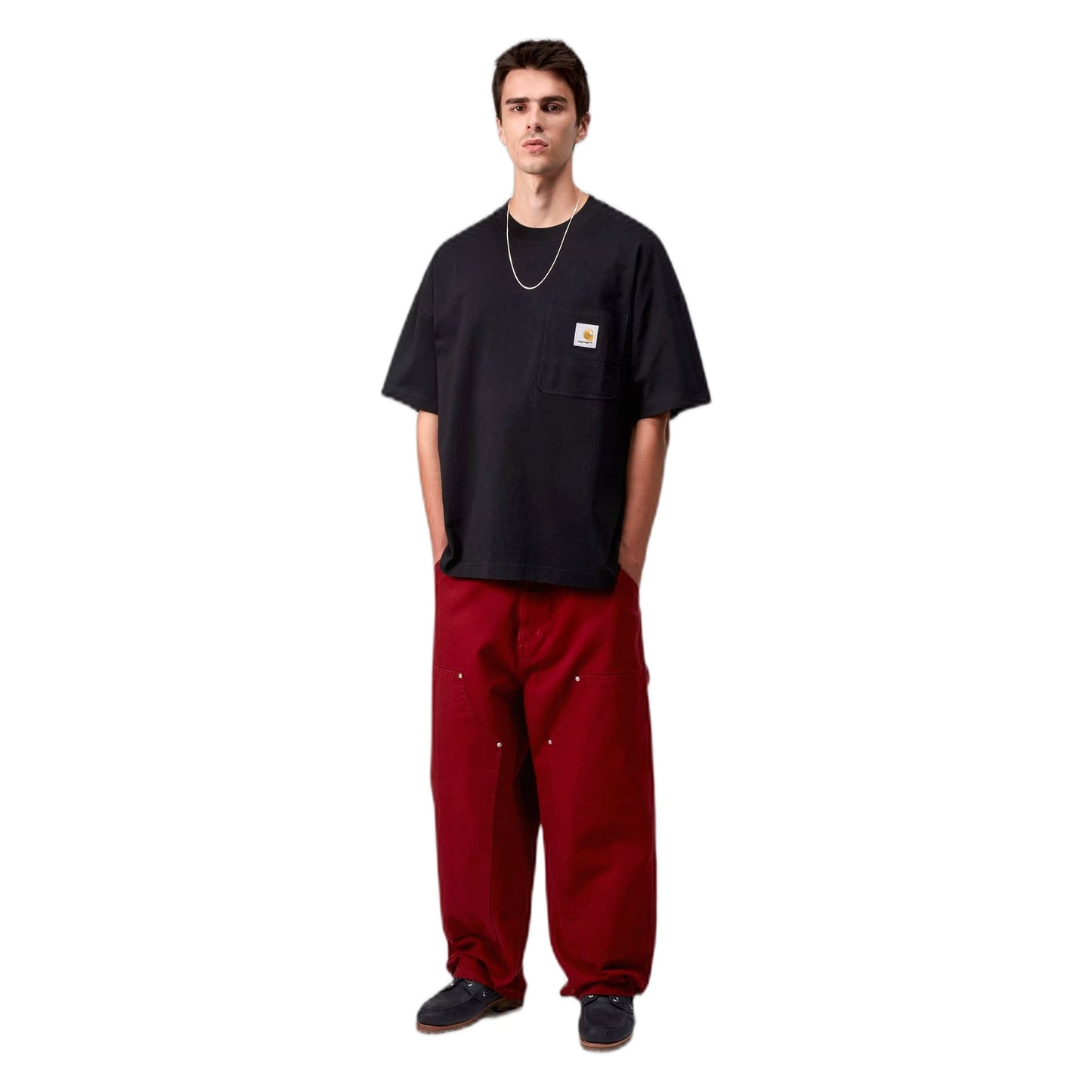 T-Shirt Carhartt Wip S/S Work Pocket T-Shirt - Black - T-Shirt di Carhartt Wip | Francis Concept