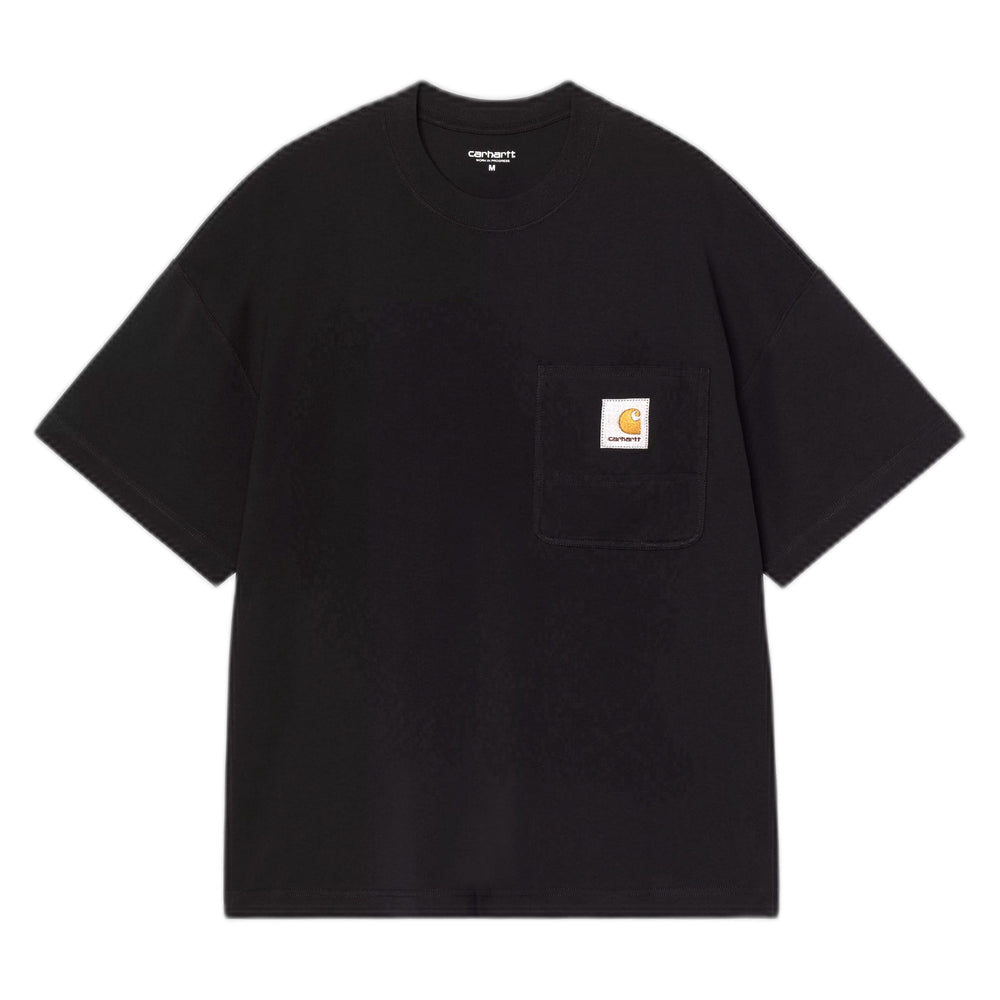 T-Shirt Carhartt Wip S/S Work Pocket T-Shirt - Black - T-Shirt di Carhartt Wip | Francis Concept
