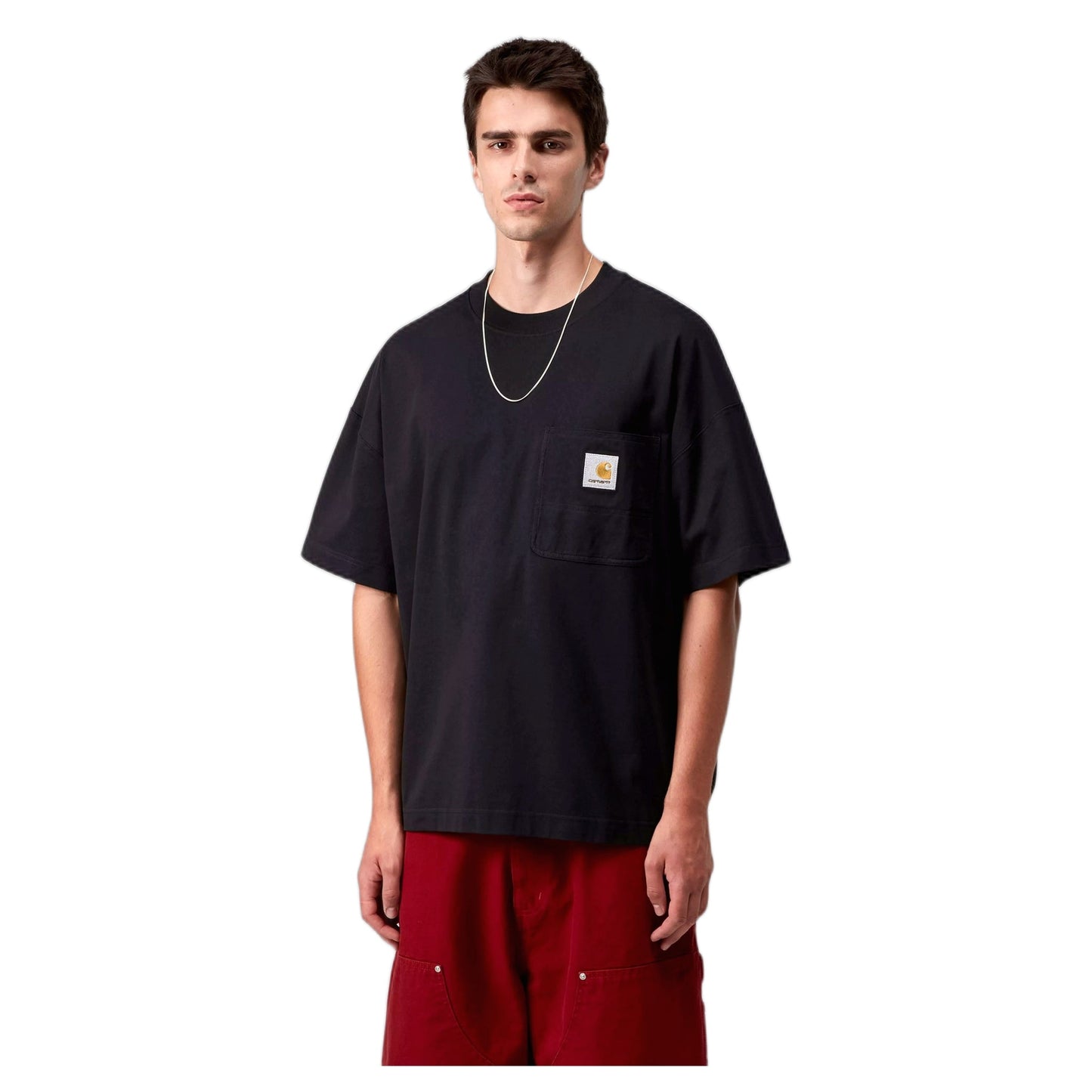 T-Shirt Carhartt Wip S/S Work Pocket T-Shirt - Black - T-Shirt di Carhartt Wip | Francis Concept