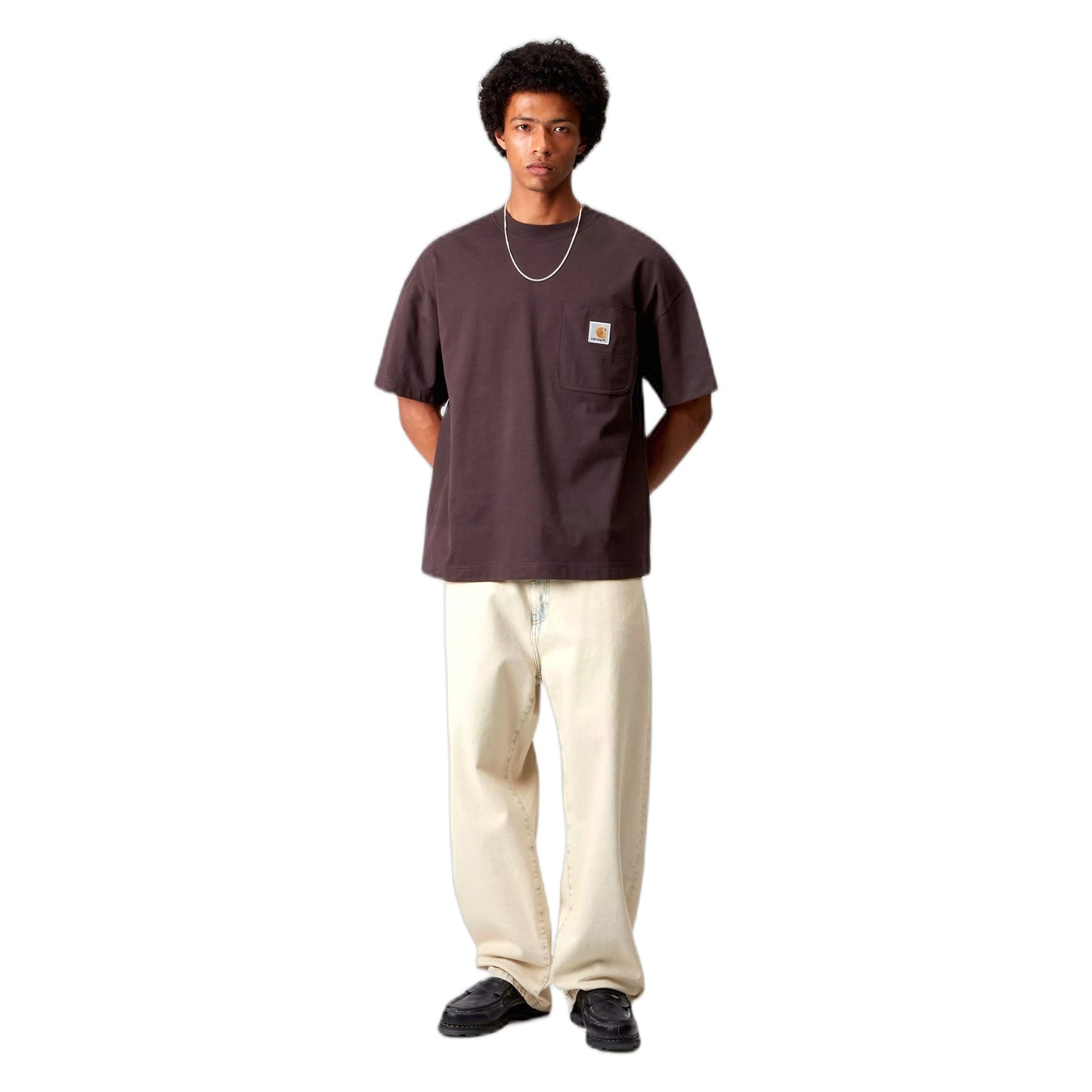 T-Shirt Carhartt Wip S/S Work Pocket T-Shirt - Palisander - T-Shirt di Carhartt Wip | Francis Concept