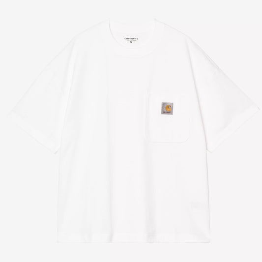 T-Shirt Carhartt Wip S/S Work Pocket T-Shirt - White - T-Shirt di Carhartt Wip | Francis Concept