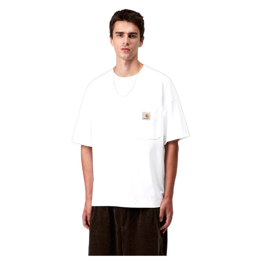 T-Shirt Carhartt Wip S/S Work Pocket T-Shirt - White - T-Shirt di Carhartt Wip | Francis Concept