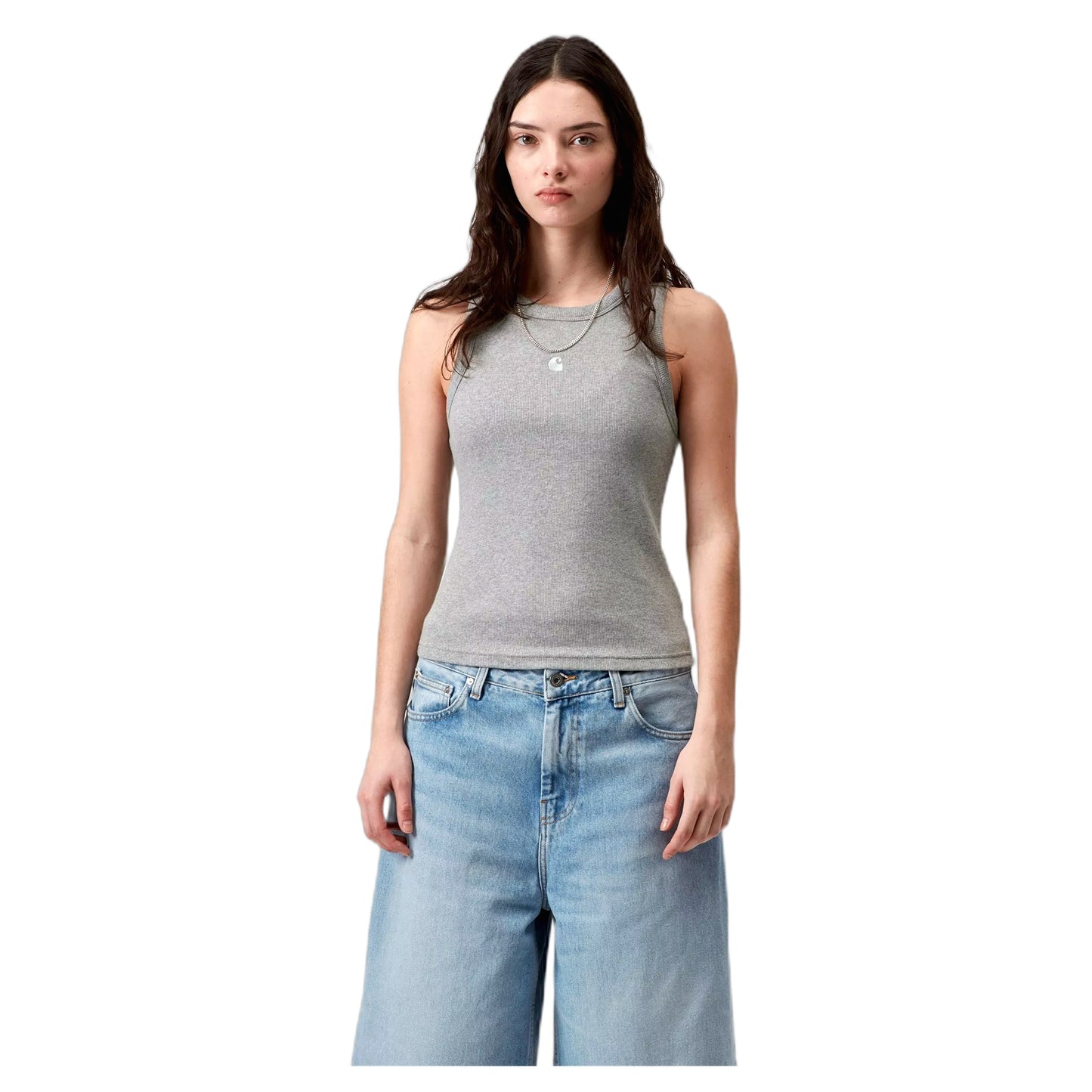 T-Shirt Carhartt Wip W' Philips A - Shirt - Grey Heather - T-Shirt di Carhartt Wip | Francis Concept