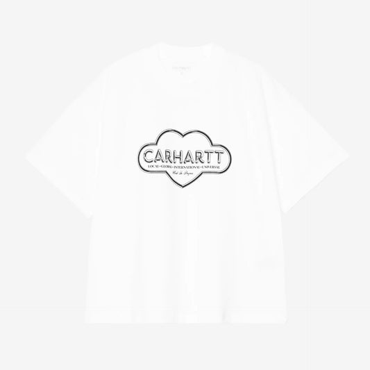 T-Shirt Carhartt Wip W' S/S Cloud Heart T-Shirt - White - T-Shirt di Carhartt Wip | Francis Concept