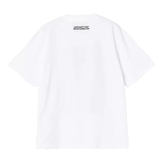 T-Shirt Carhartt Wip W' S/S Sean Hamilton T-Shirt - White - T-Shirt di Carhartt Wip | Francis Concept