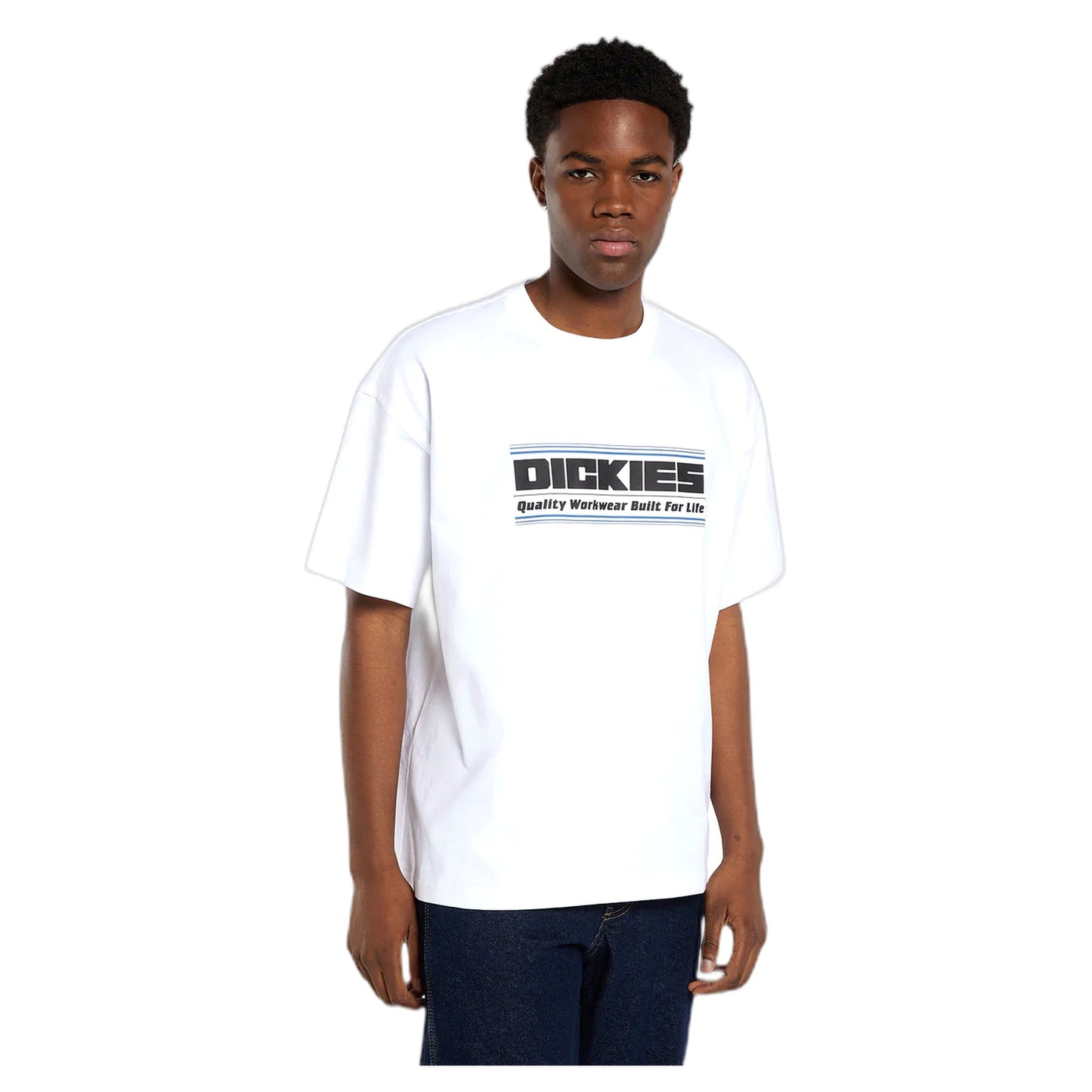 T-Shirt Dickies Derby SS Tee - White-Francis Concept