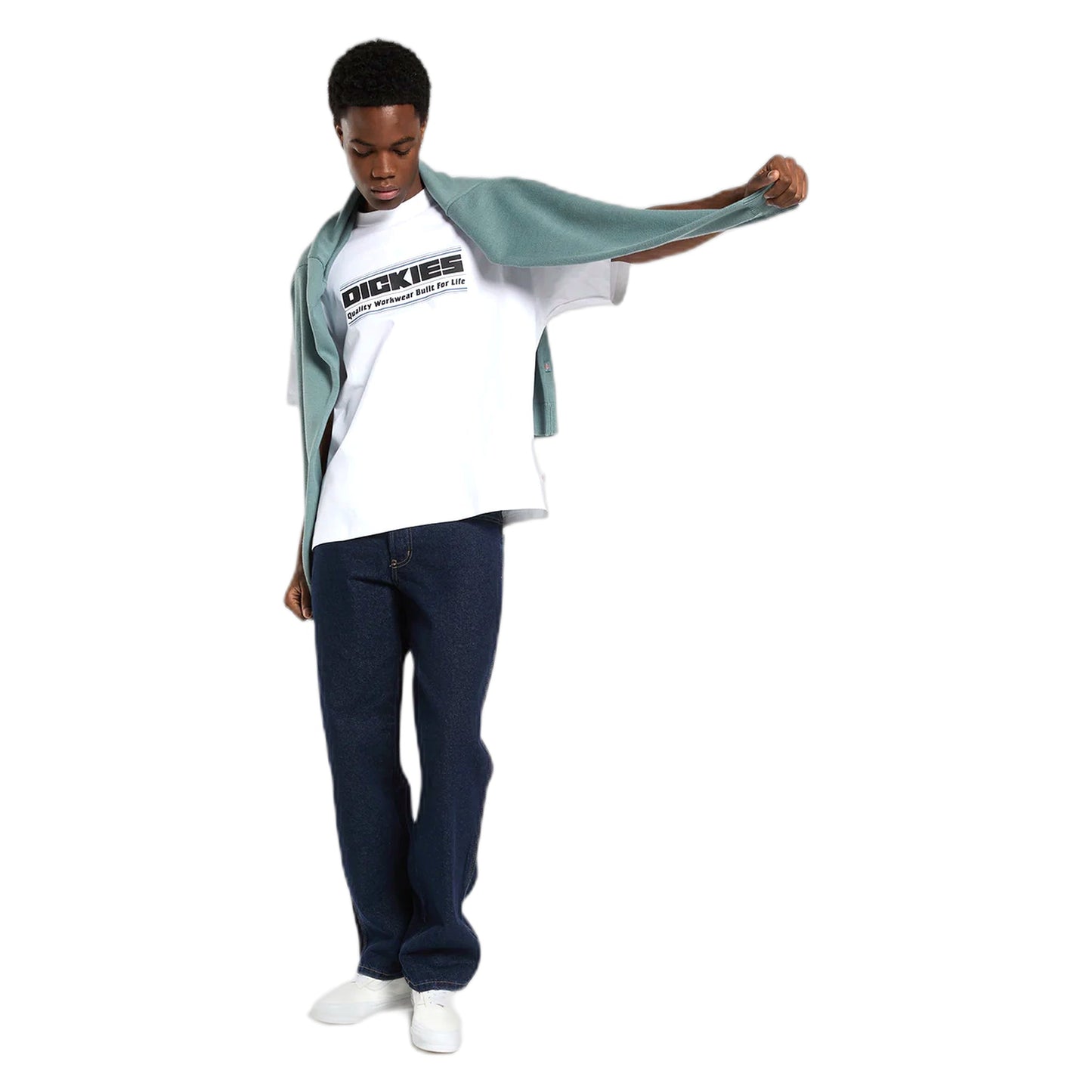 T-Shirt Dickies Derby SS Tee - White-Francis Concept