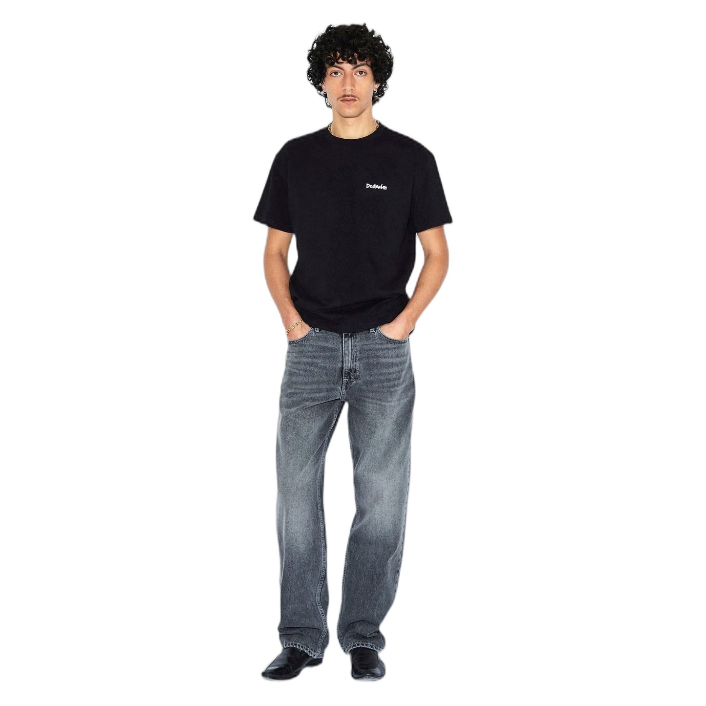 T-Shirt Dr Denim Bace Tee - Black Brush-Francis Concept