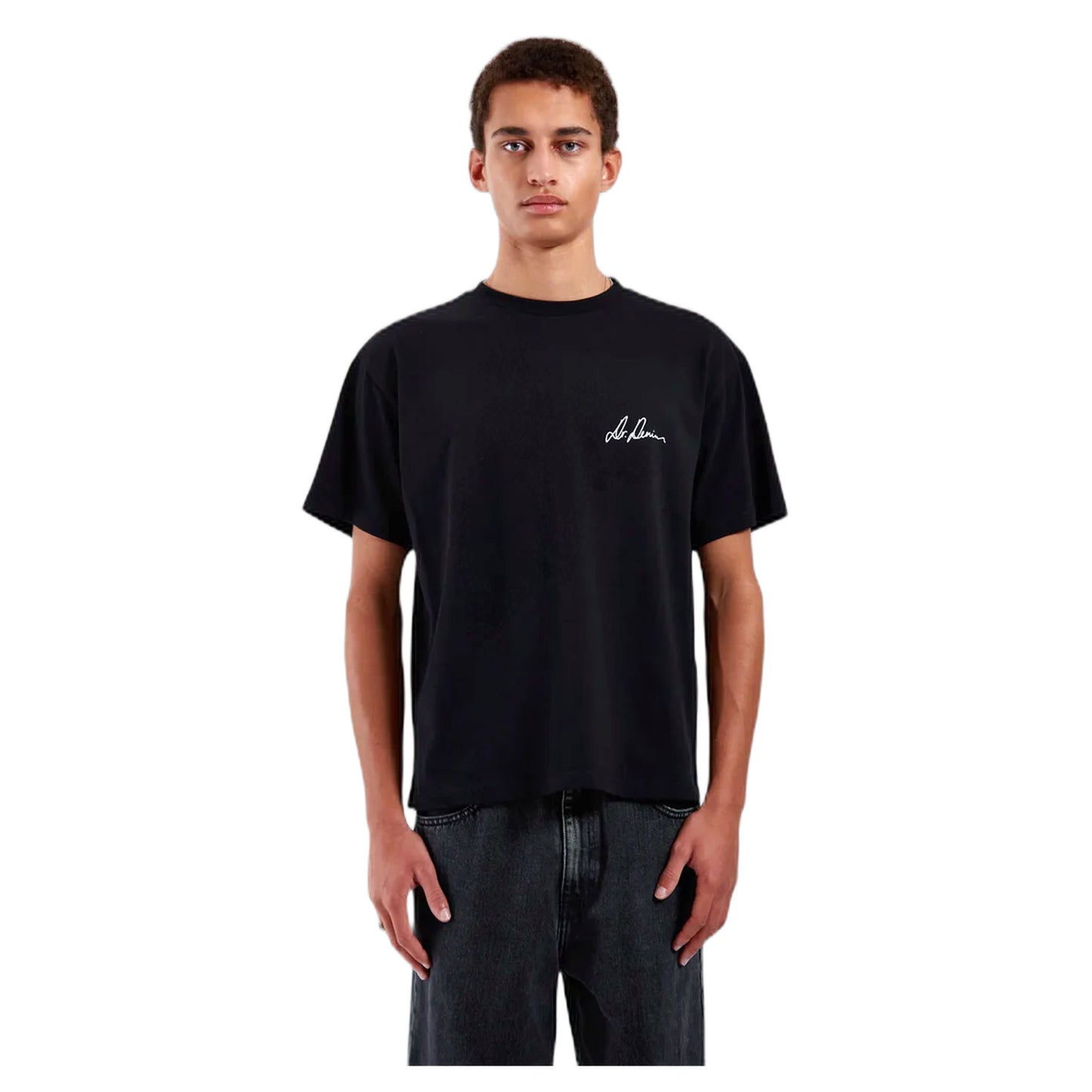 T-Shirt Dr Denim Bace Tee - Black - T-Shirt di Dr.Denim | Francis Concept