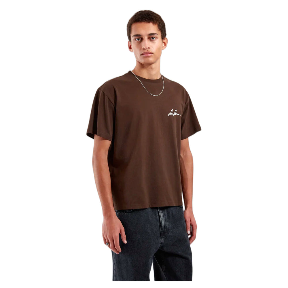 T-Shirt Dr Denim Bace Tee - Chocolate - T-Shirt di Dr.Denim | Francis Concept