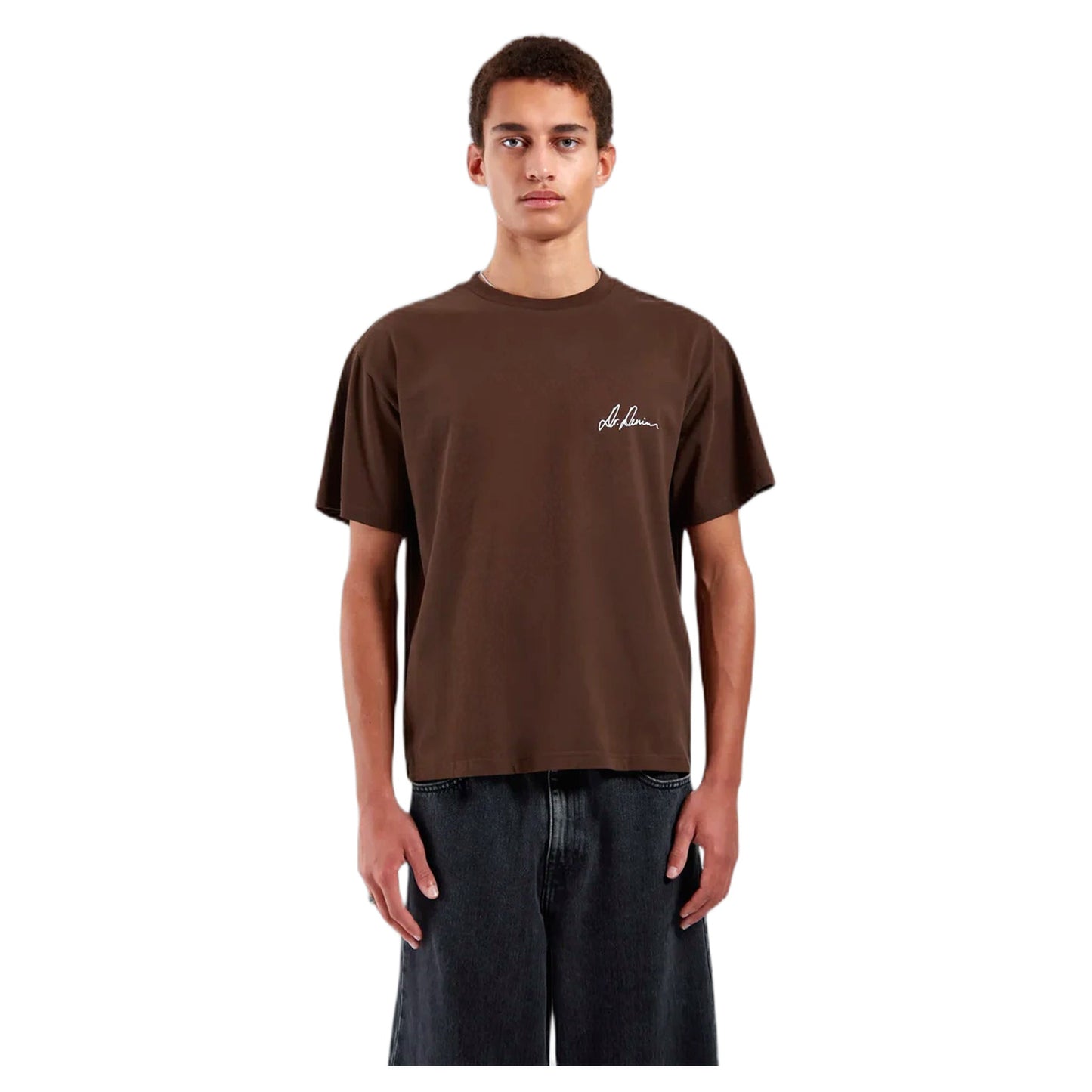 T-Shirt Dr Denim Bace Tee - Chocolate - T-Shirt di Dr.Denim | Francis Concept