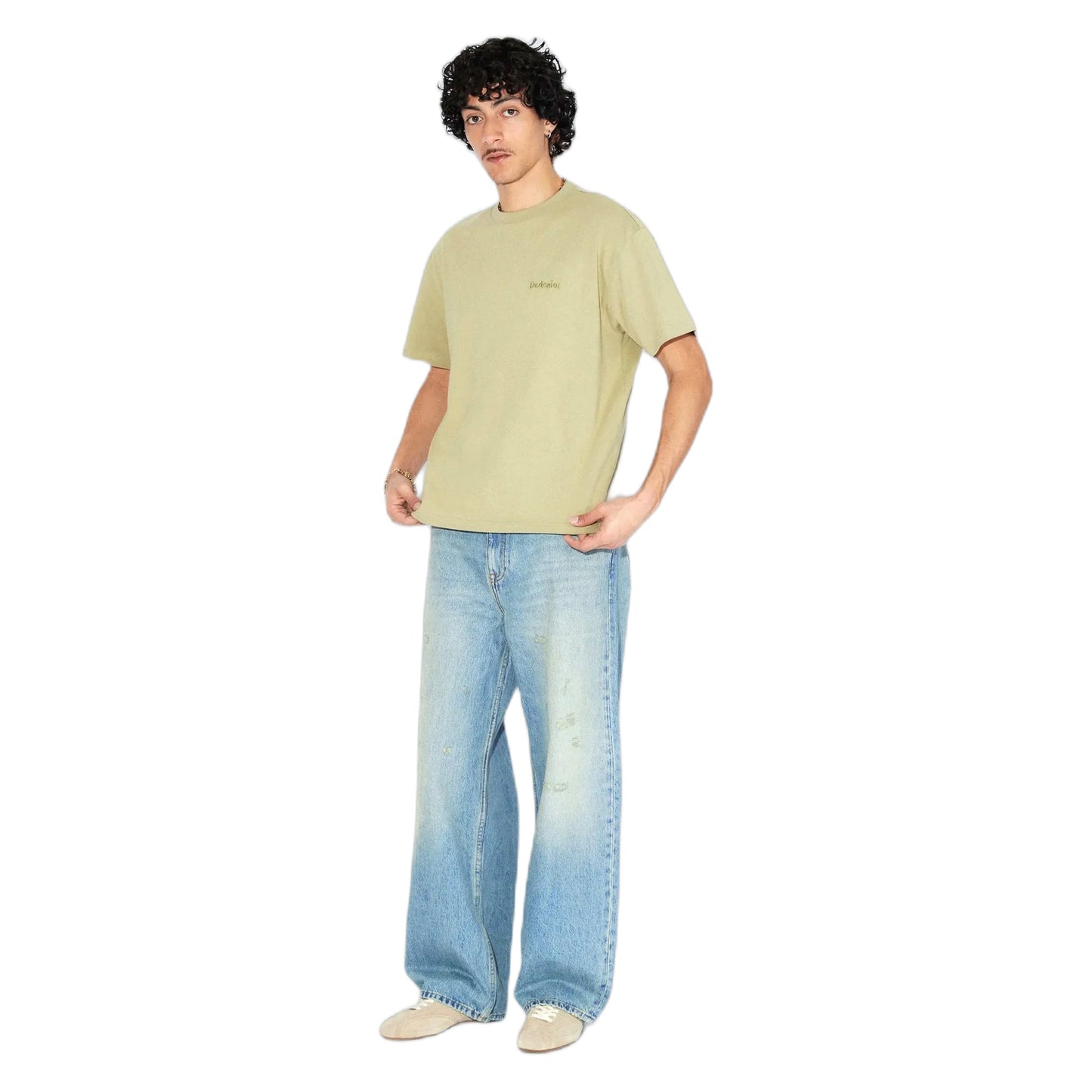 T-Shirt Dr Denim Bace Tee - Lt Green Brush-Francis Concept