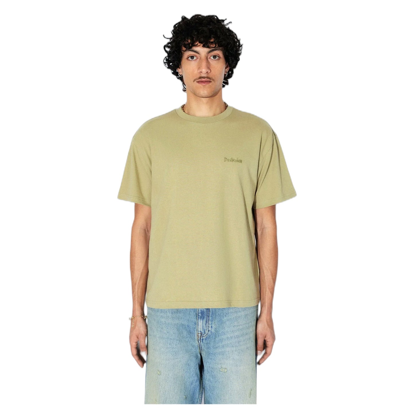 T-Shirt Dr Denim Bace Tee - Lt Green Brush-Francis Concept