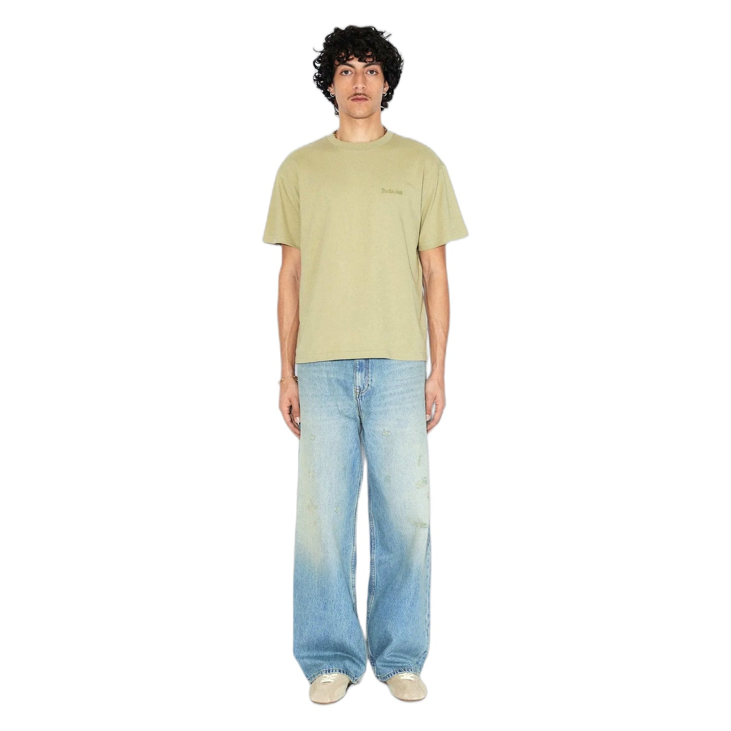 T-Shirt Dr Denim Bace Tee - Lt Green Brush-Francis Concept