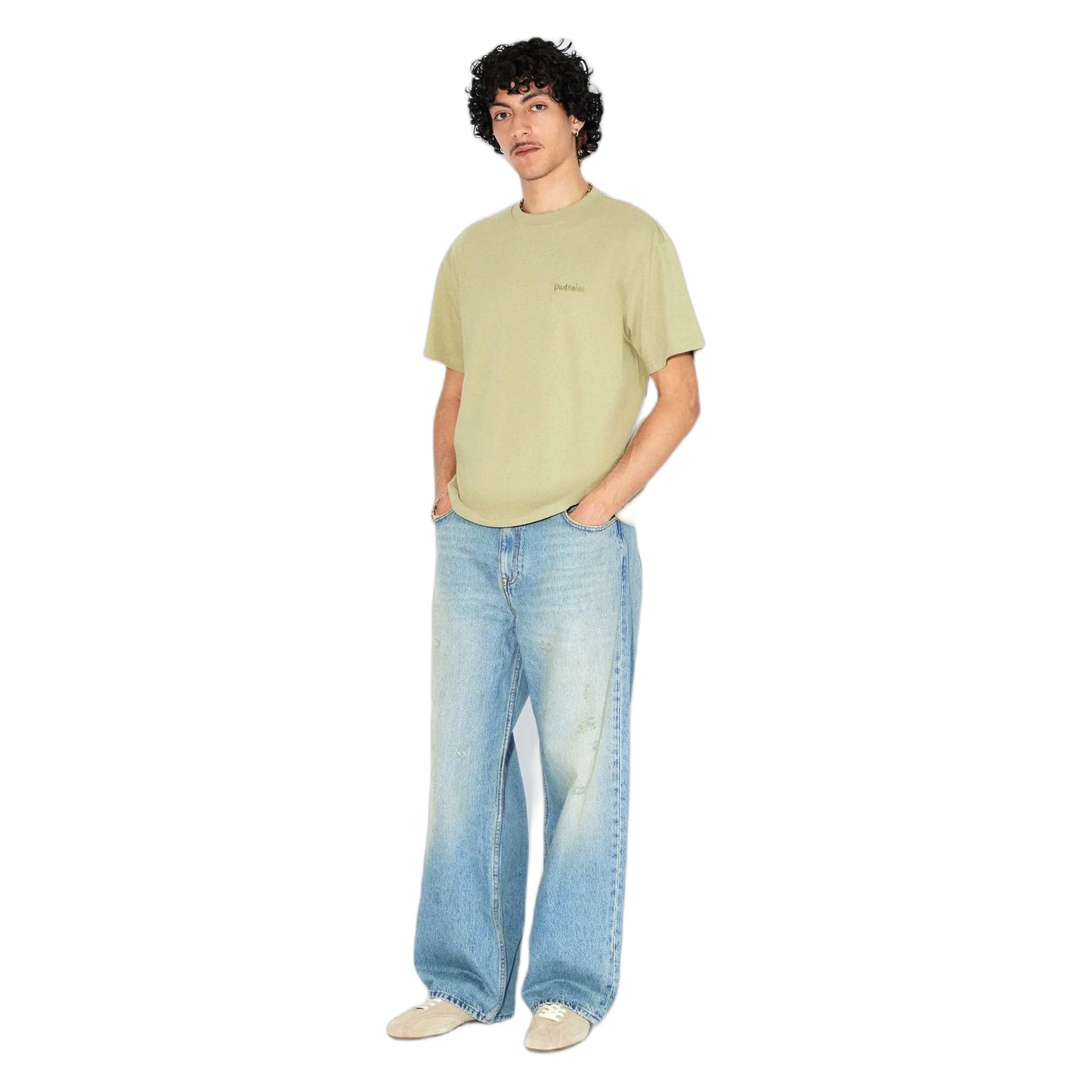 T-Shirt Dr Denim Bace Tee - Lt Green Brush-Francis Concept
