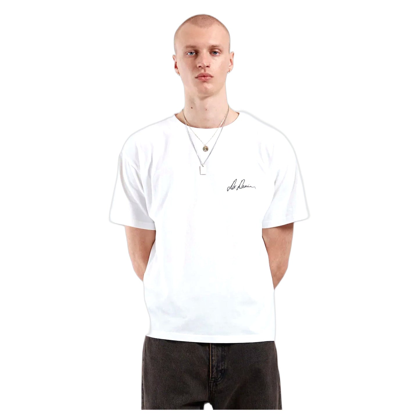 T-Shirt Dr Denim Bace Tee - Off White - T-Shirt di Dr.Denim | Francis Concept