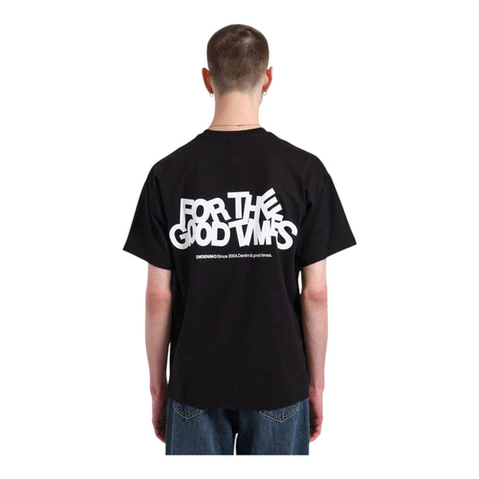 T-Shirt Dr Denim Trooper Tee - Black The Good Times - T-Shirt di Dr.Denim | Francis Concept