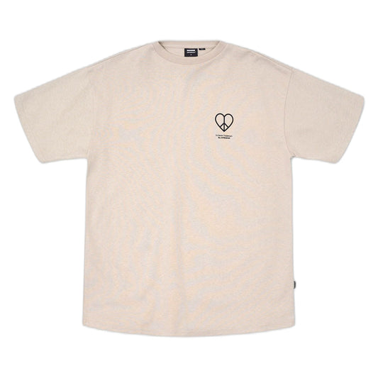 T-Shirt Dr Denim Trooper Tee - Silver Lining Peace Heart - T-Shirt di Dr.Denim | Francis Concept
