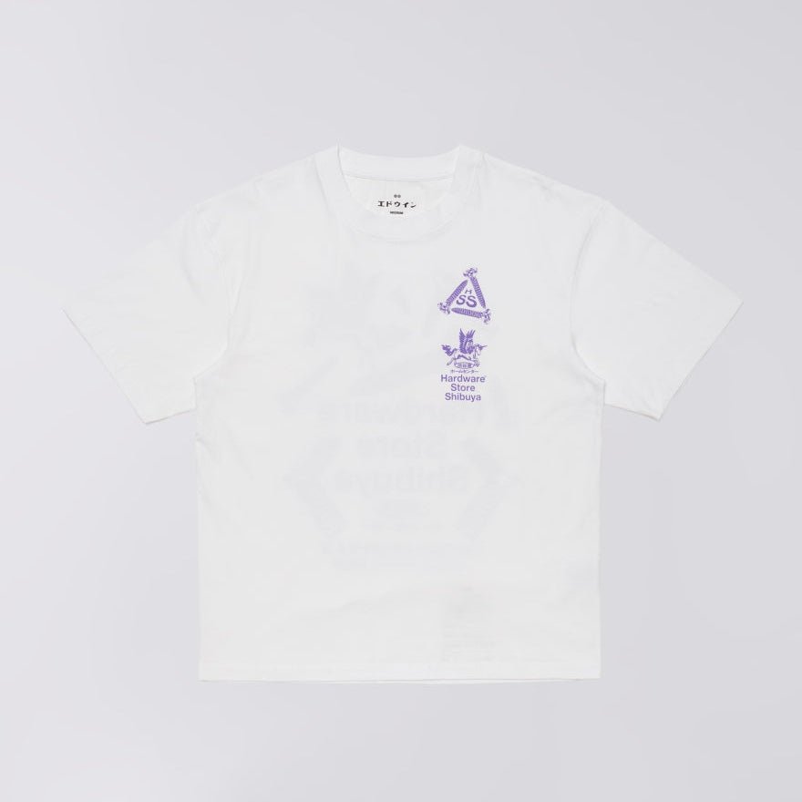T-Shirt Edwin Hardware Store Shibuya TS - White-Francis Concept