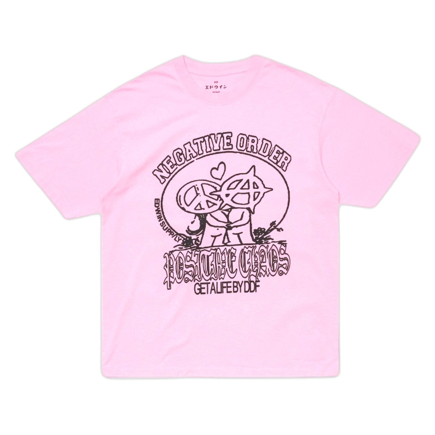 T-Shirt Edwin Positive Chaos TS - Begonia Pink-Francis Concept
