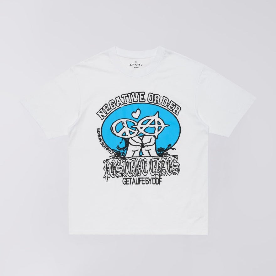 T-Shirt Edwin Positive Chaos TS - White-Francis Concept