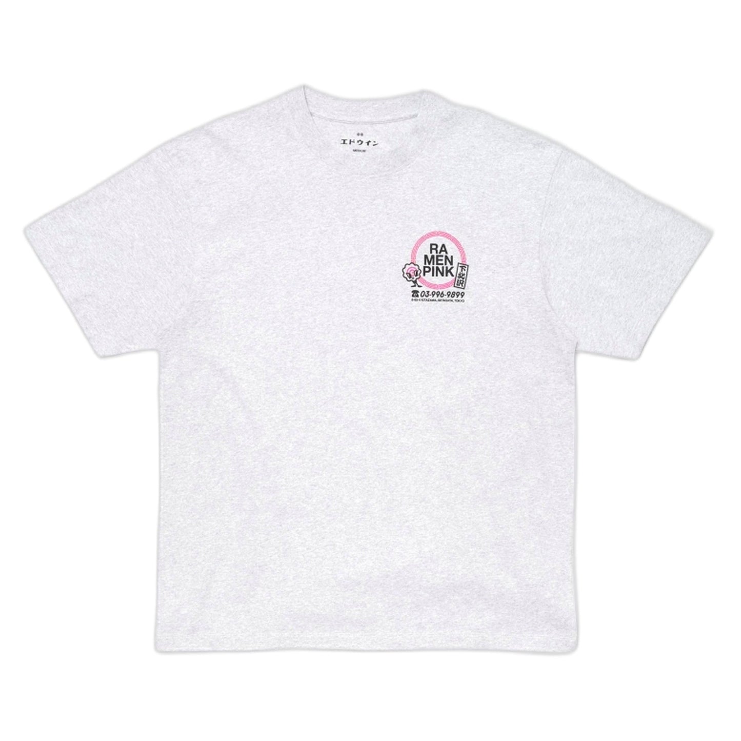 T-Shirt Edwin Ramen Pink TS - Grey Marl-Francis Concept