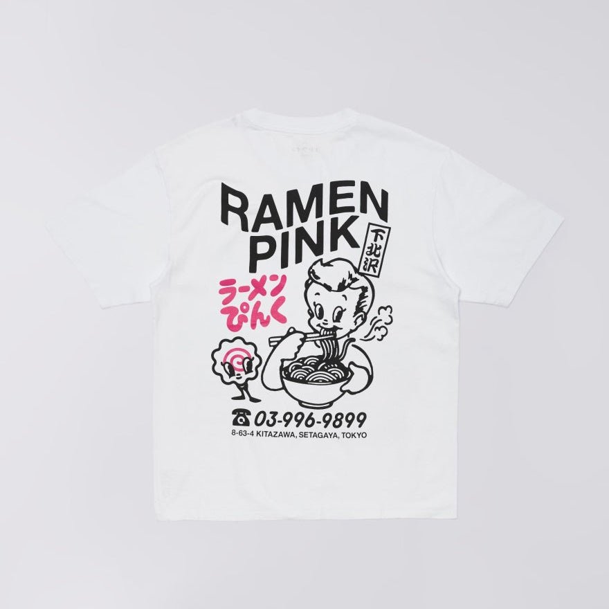 T-Shirt Edwin Ramen Pink TS - White-Francis Concept