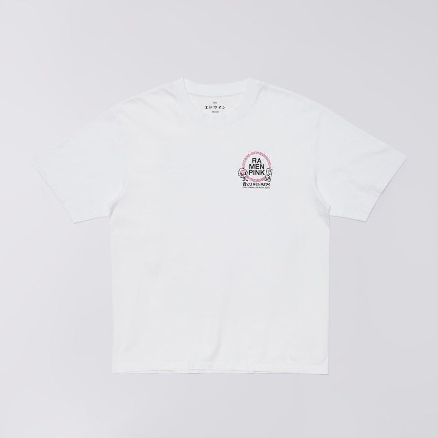 T-Shirt Edwin Ramen Pink TS - White-Francis Concept
