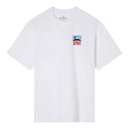T-Shirt Edwin Sunset On Fuji San TS SS - White - T-Shirt di Edwin | Francis Concept
