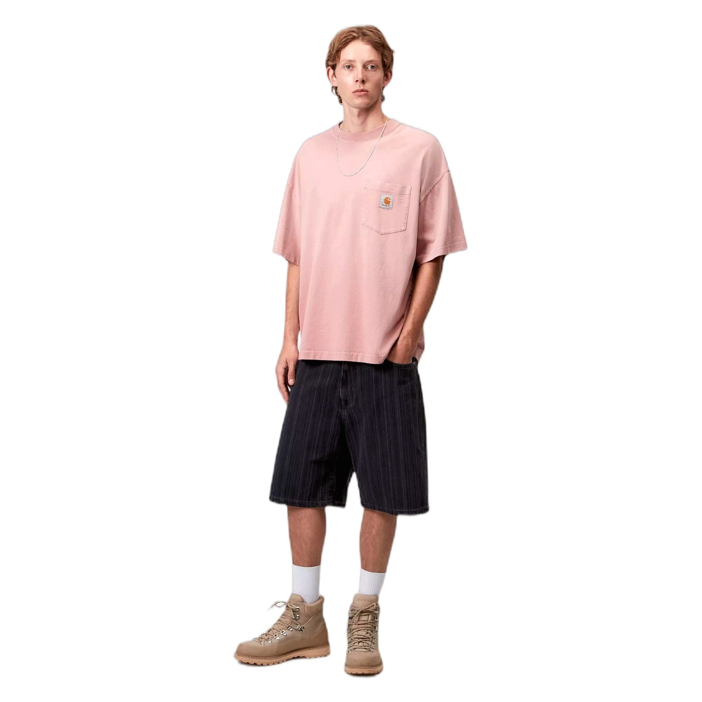 T-Shirt Hudson Pocket T-Shirt - Daphne Chalk Wash-Francis Concept