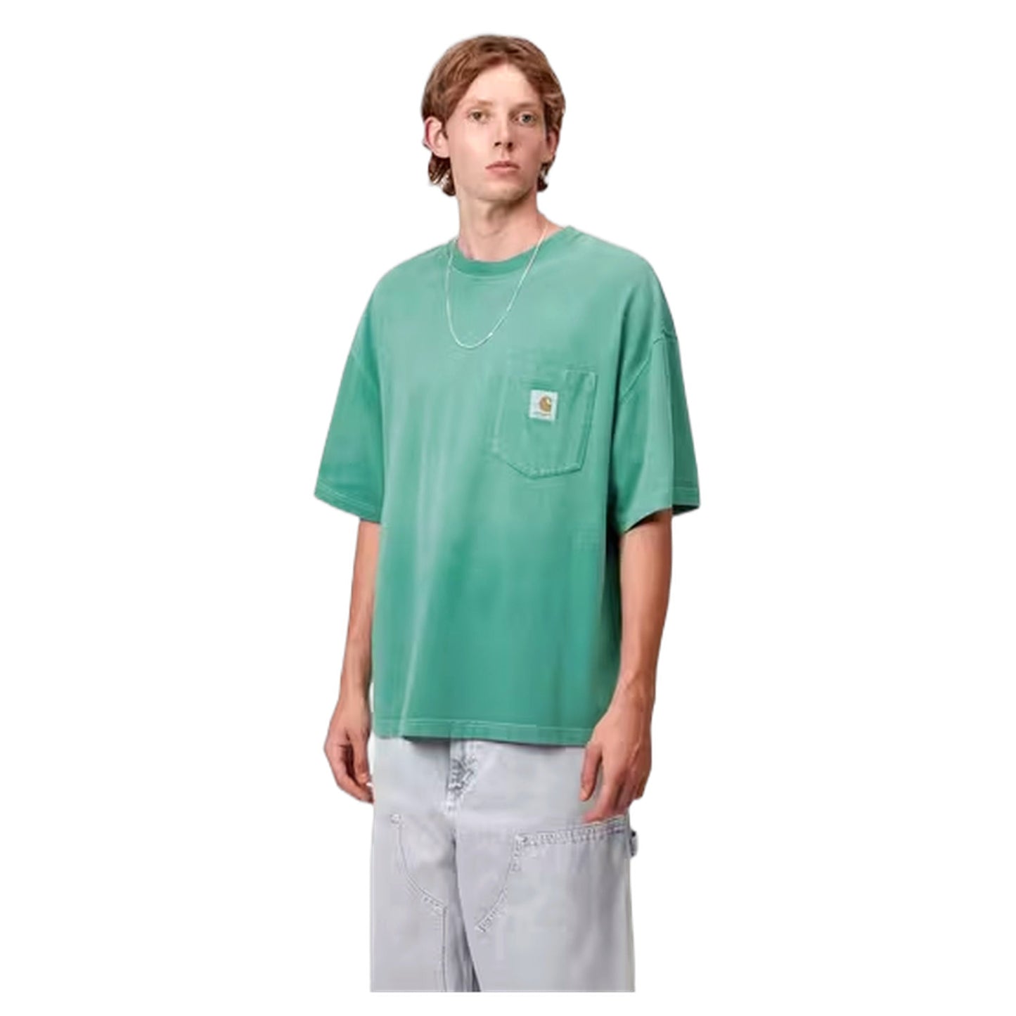 T-Shirt Hudson Pocket t - Shirt - Saguaro Chalk Wash - T-Shirt di Carhartt Wip | Francis Concept