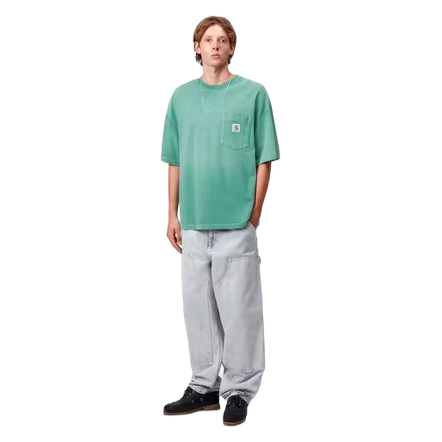 T-Shirt Hudson Pocket t - Shirt - Saguaro Chalk Wash - T-Shirt di Carhartt Wip | Francis Concept