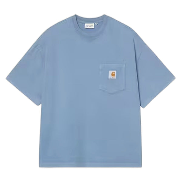 T-Shirt Hudson Pocket t - Shirt - Sorrent Chalk Wash - T-Shirt di Carhartt Wip | Francis Concept