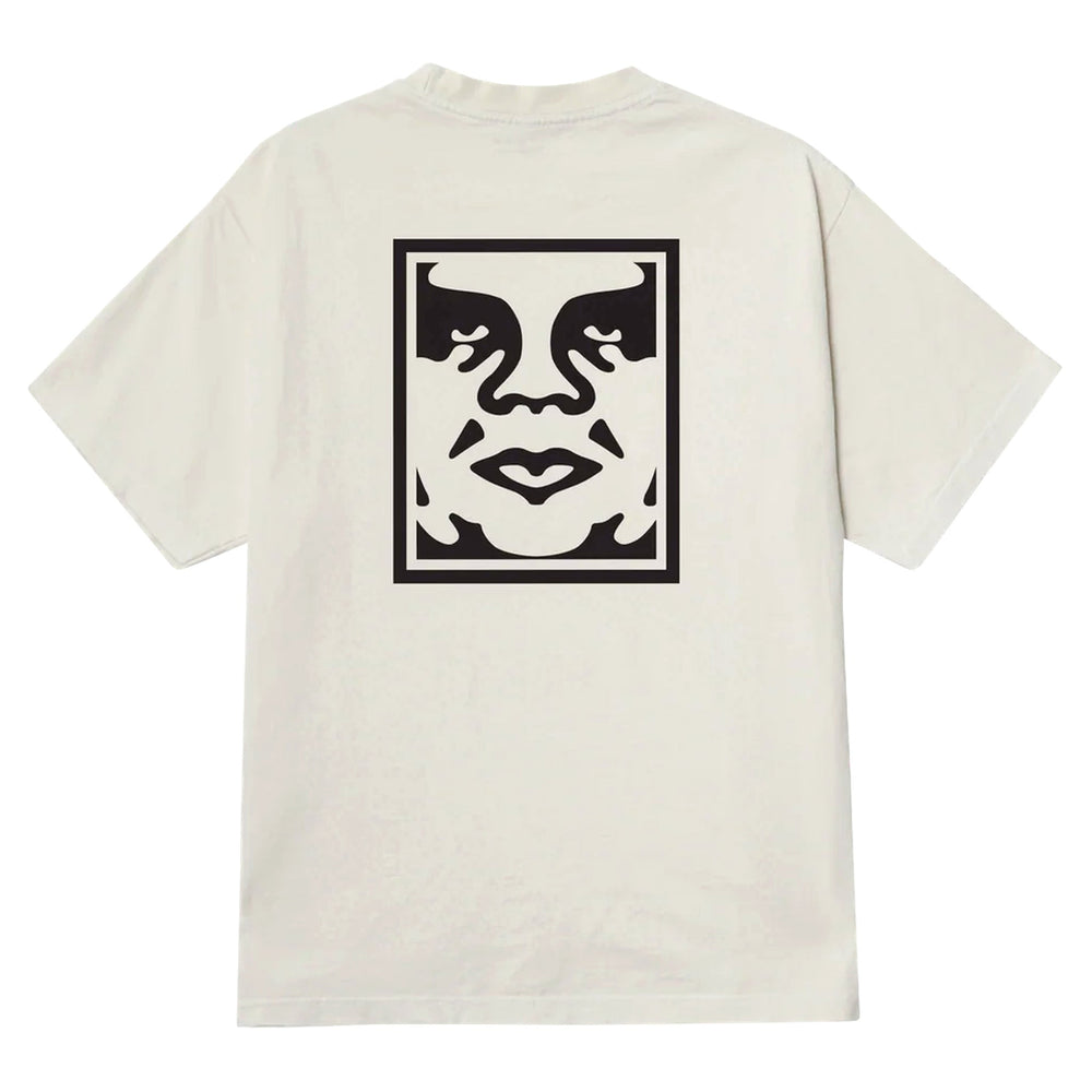 T-Shirt Obey Bold Icon Face Tee - Pigment Chalk - T-Shirt di Obey | Francis Concept