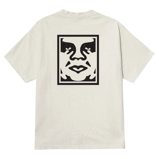 T-Shirt Obey Bold Icon Face Tee - Pigment Chalk - T-Shirt di Obey | Francis Concept