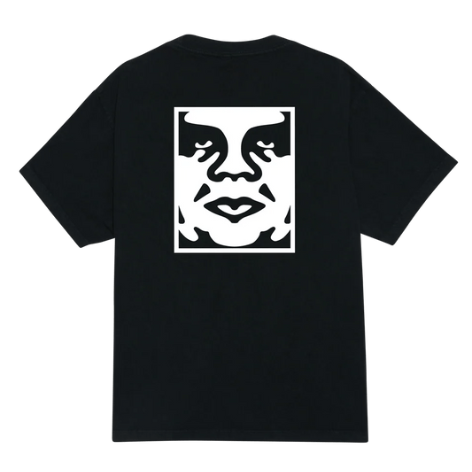 T-Shirt Obey Bold Icon Face Tee - Pigment Dusty Black - T-Shirt di Obey | Francis Concept