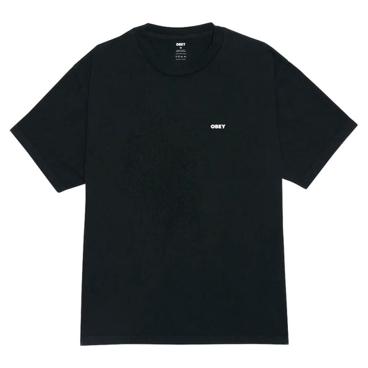 T-Shirt Obey Bold Icon Face Tee - Pigment Dusty Black - T-Shirt di Obey | Francis Concept