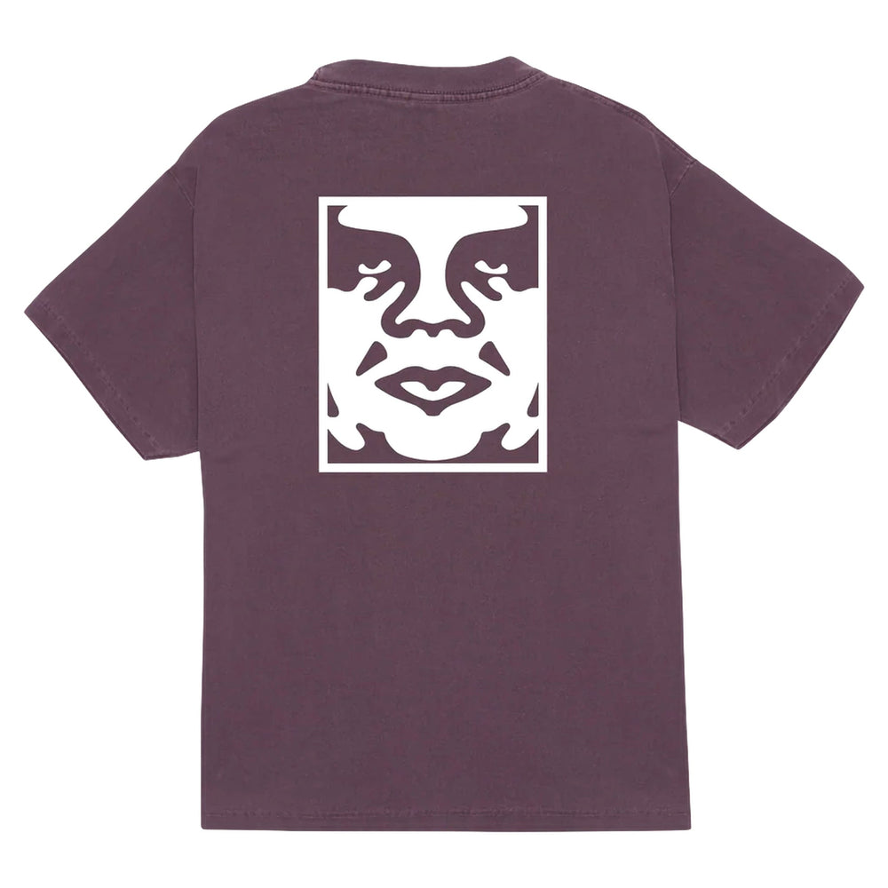 T-Shirt Obey Bold Icon Face Tee - Pigment Purple Velvet-Francis Concept