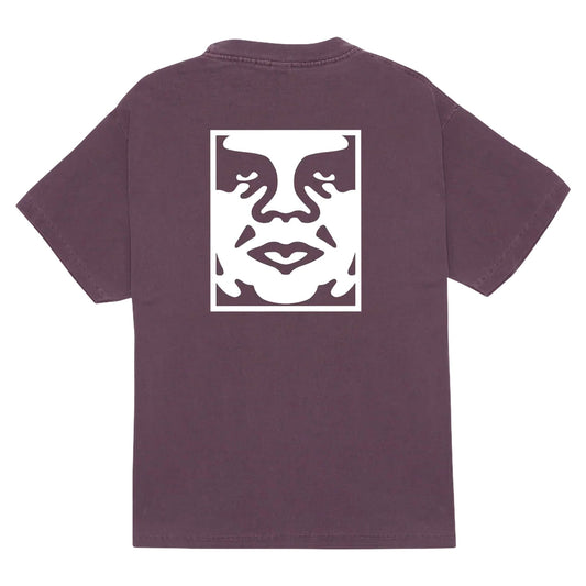 T-Shirt Obey Bold Icon Face Tee - Pigment Purple Velvet-Francis Concept