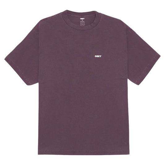 T-Shirt Obey Bold Icon Face Tee - Pigment Purple Velvet-Francis Concept