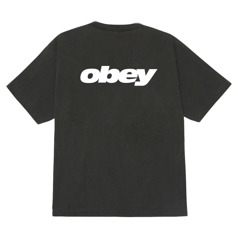 T-Shirt Obey Bounce Tee - Pigment Dusty Black-Francis Concept