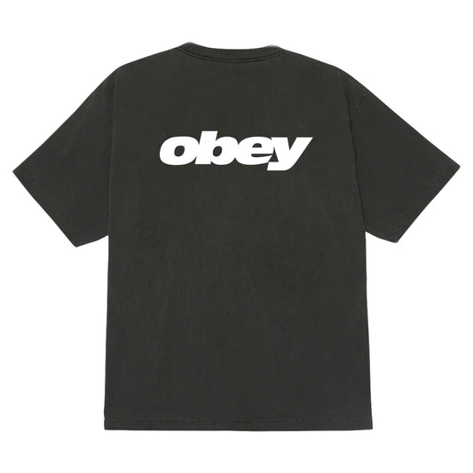 T-Shirt Obey Bounce Tee - Pigment Dusty Black-Francis Concept