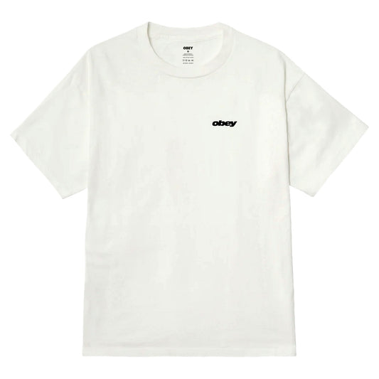 T-shirt Obey Bounce Tee - Pigment Vintage White-Francis Concept